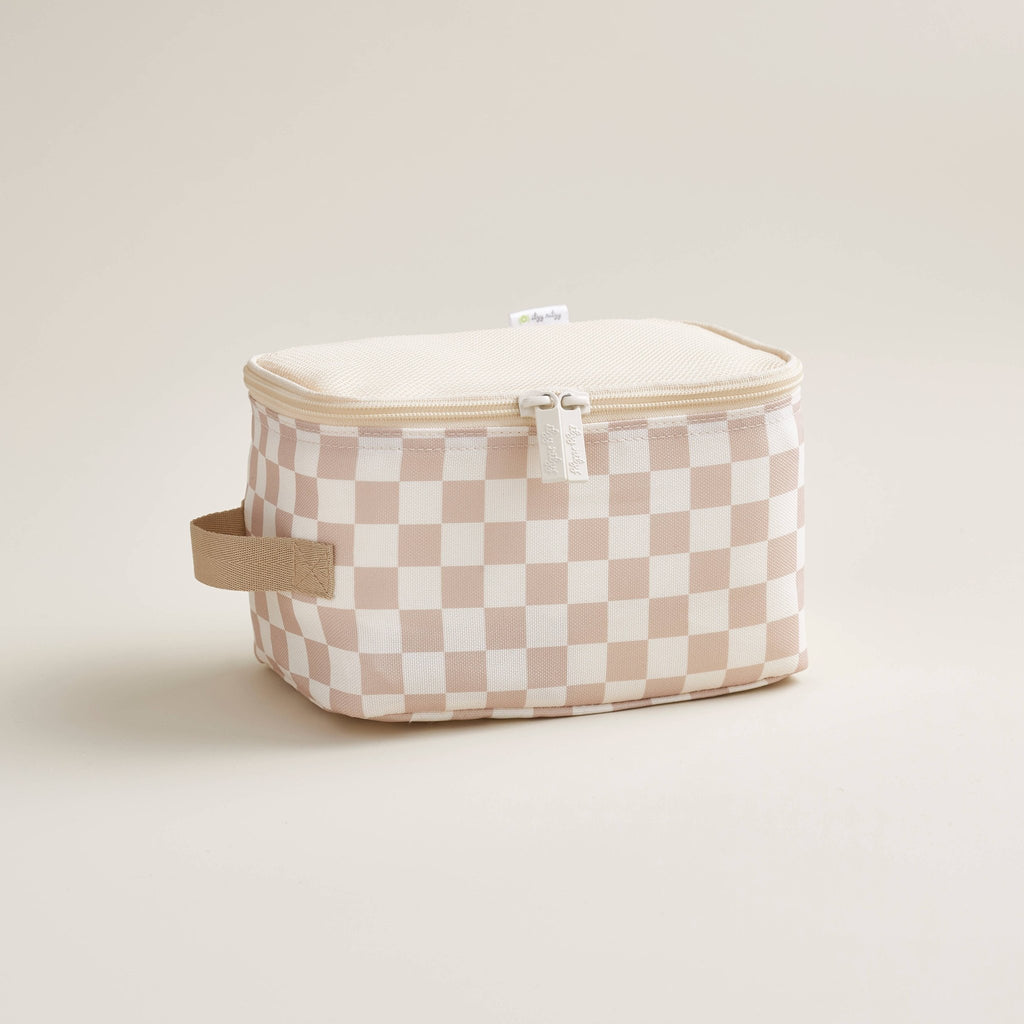 Taupe Checkerboard Pack Like a Boss™ Packing Cubes - The Edit LLC