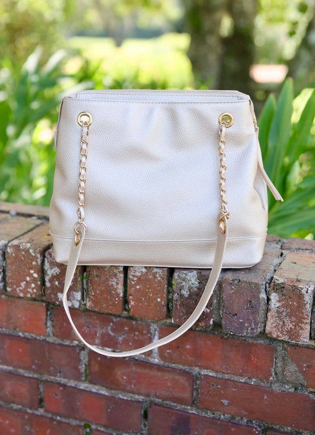 Teegan Tote PEARL: Default - The Edit LLC