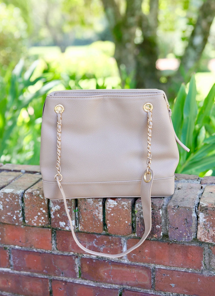 Teegan Tote TAUPE: Default - The Edit LLC