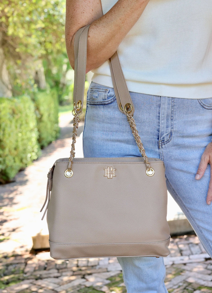 Teegan Tote TAUPE: Default - The Edit LLC