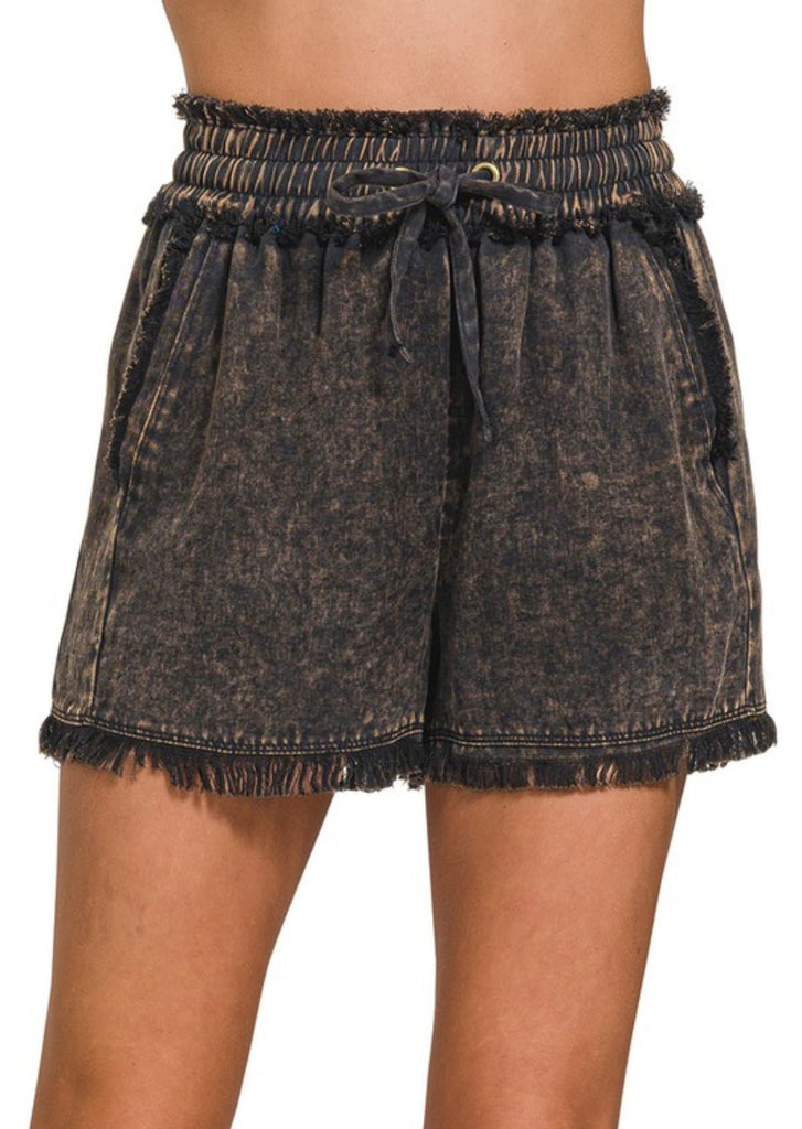 Tencel In A Tangle Shorts - The Edit LLC