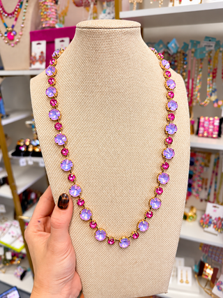 The Edit - Custom Pink Gem Necklace - The Edit LLC