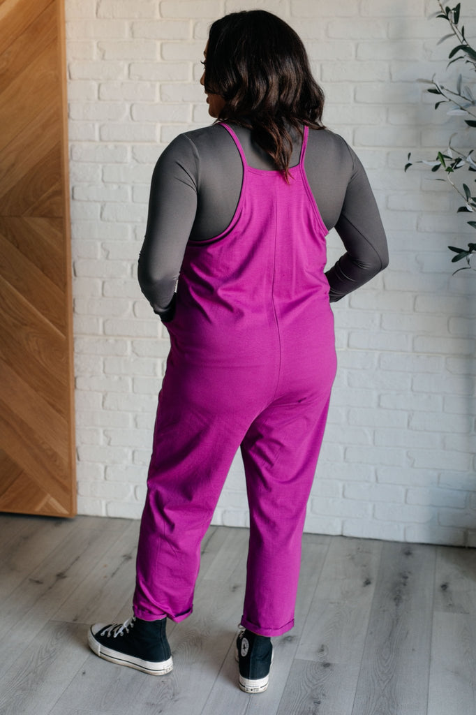 Totally Me Spaghetti Strap Jumpsuit in Light Plum - The Edit LLC