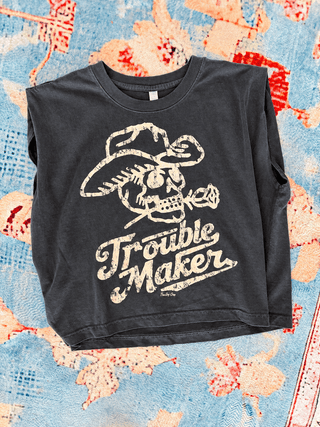 Trouble Maker Boxy Midriff Top - The Edit LLC