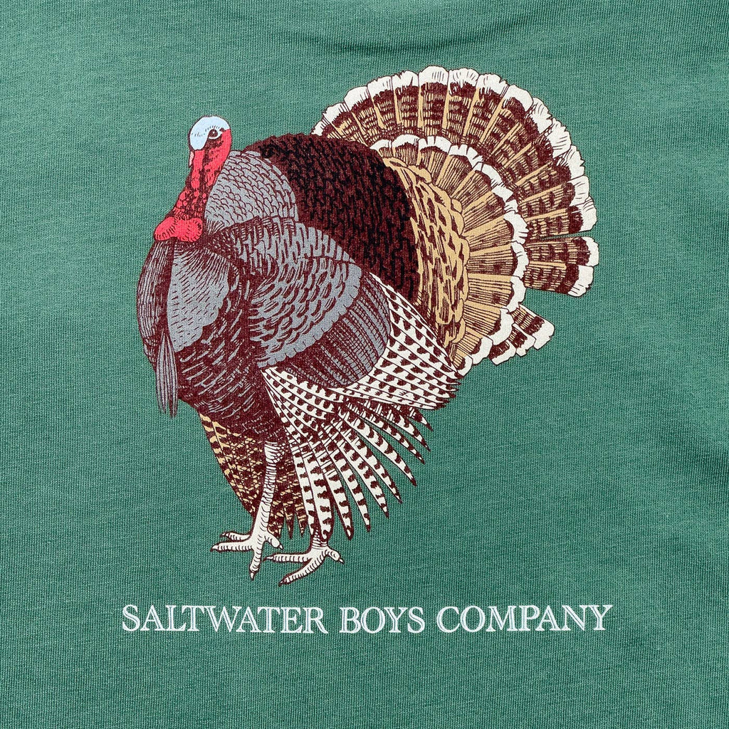 Turkey Boys Graphic Tee LS Green - The Edit LLC