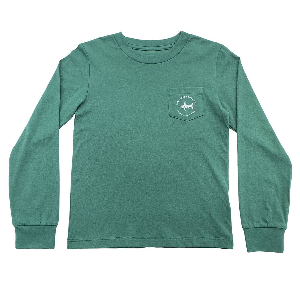 Turkey Boys Graphic Tee LS Green - The Edit LLC