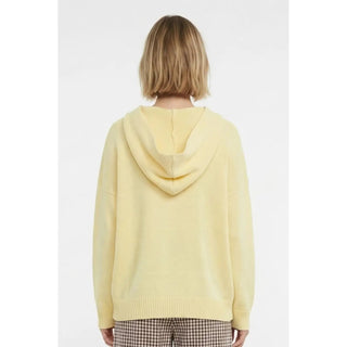 V Neck Hooded Sweater with Front Pocket - The Edit LLC