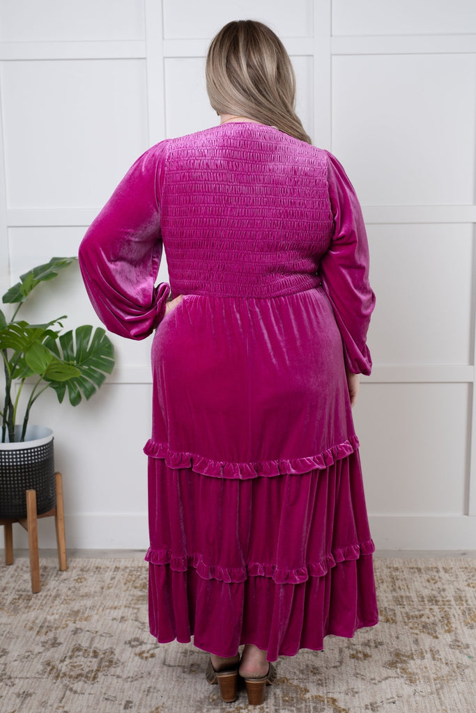 Velvet Flamenco Maxi Dress - The Edit LLC