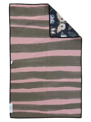 Velvet Wings: Reversible Hand Towel: Multi / 19x29in - The Edit LLC