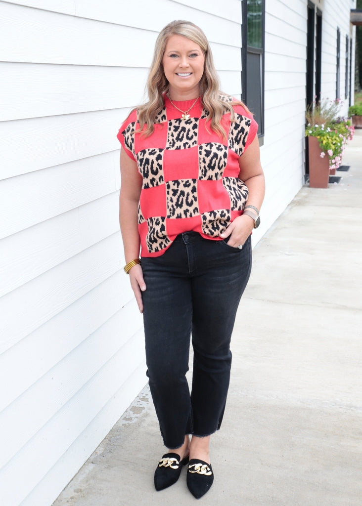 Vervet Black Mid Rise Crop Flare Jean - The Edit LLC