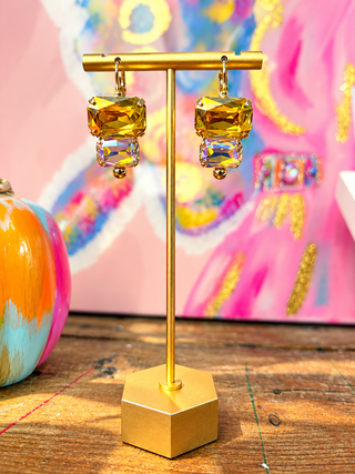 WaFa Double Stone Earrings - The Edit LLC