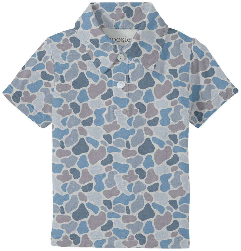 Watercolor Camo SS Polo Shirt - The Edit LLC