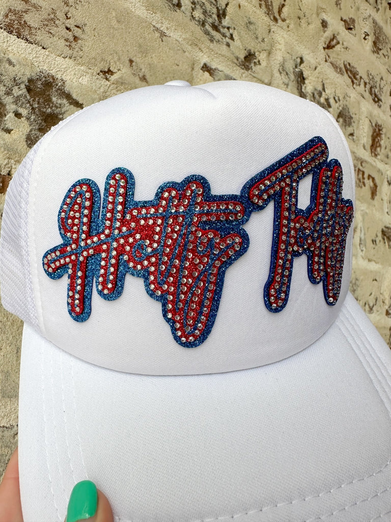 White HT Gameday Trucker Hat - The Edit LLC