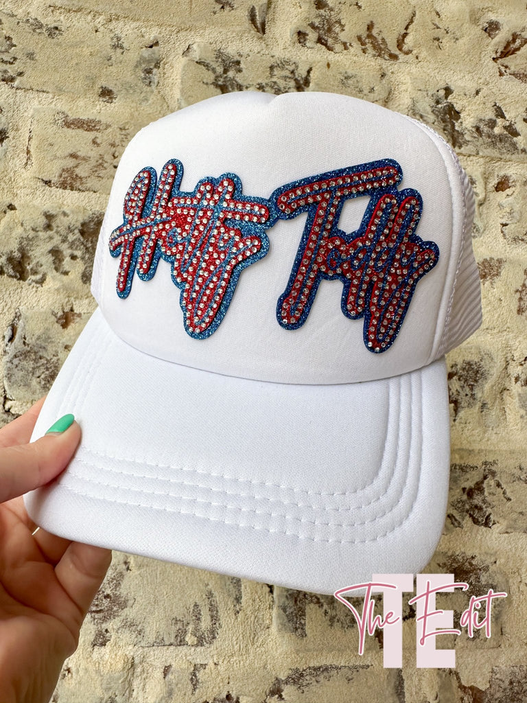 White HT Gameday Trucker Hat - The Edit LLC