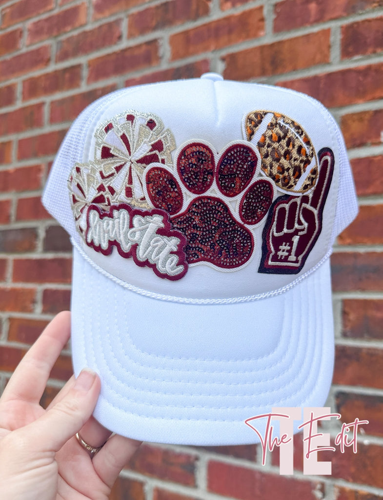 White Otto Gameday Trucker Hat - The Edit LLC