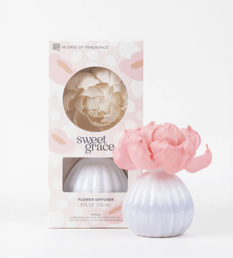 White Sweet Grace flower Diffuser - The Edit LLC