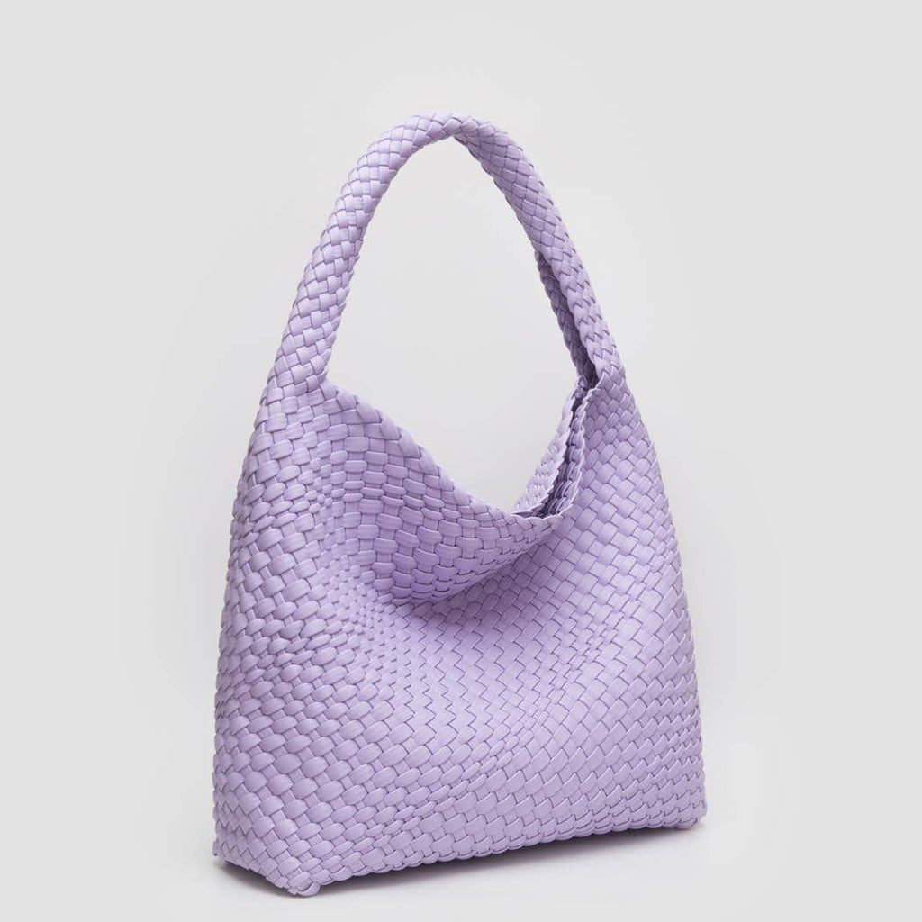 Woven Braided Shoulder Bag With Wristlet Pouch: GOLD / ONESIZE - The Edit LLC