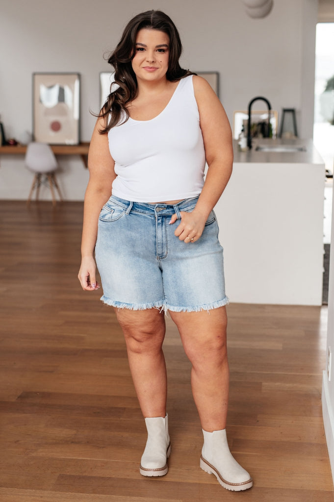 Jenny High Rise Cutoff Dad Shorts - The Edit LLC