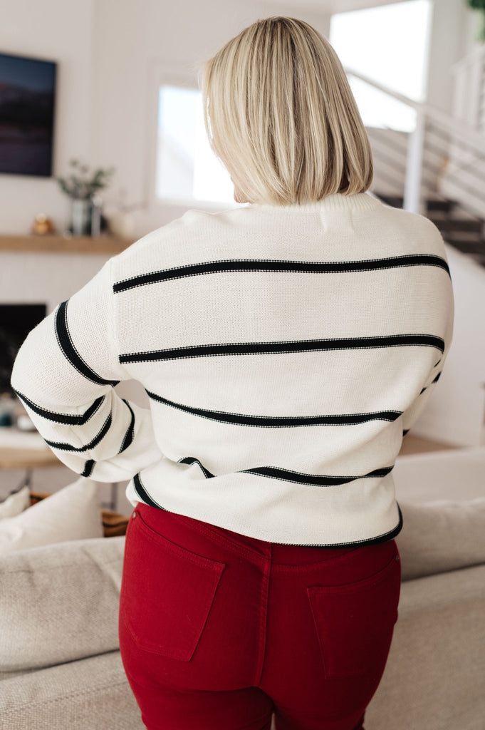 More or Less Striped Sweater - The Edit LLC