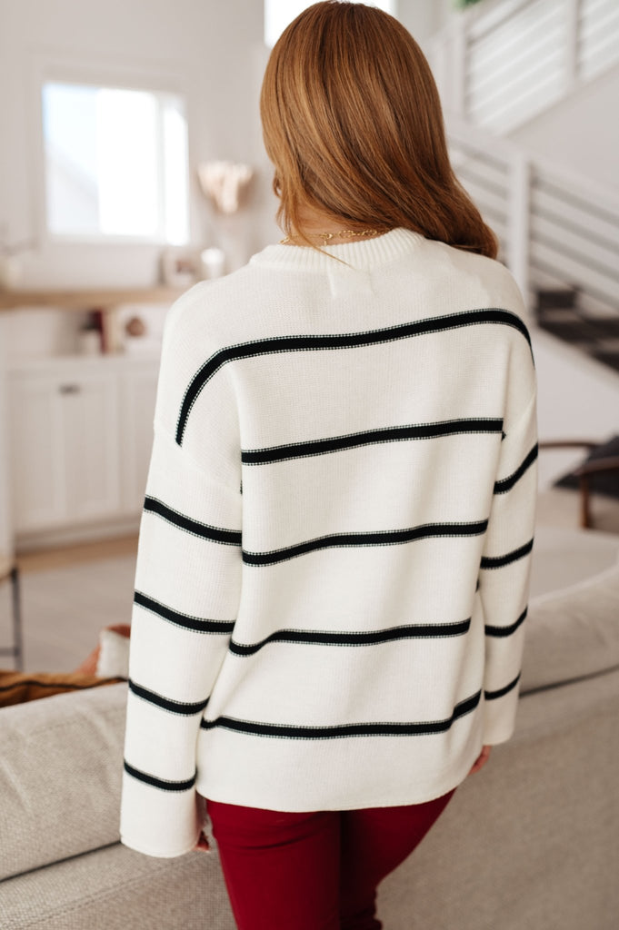 More or Less Striped Sweater - The Edit LLC