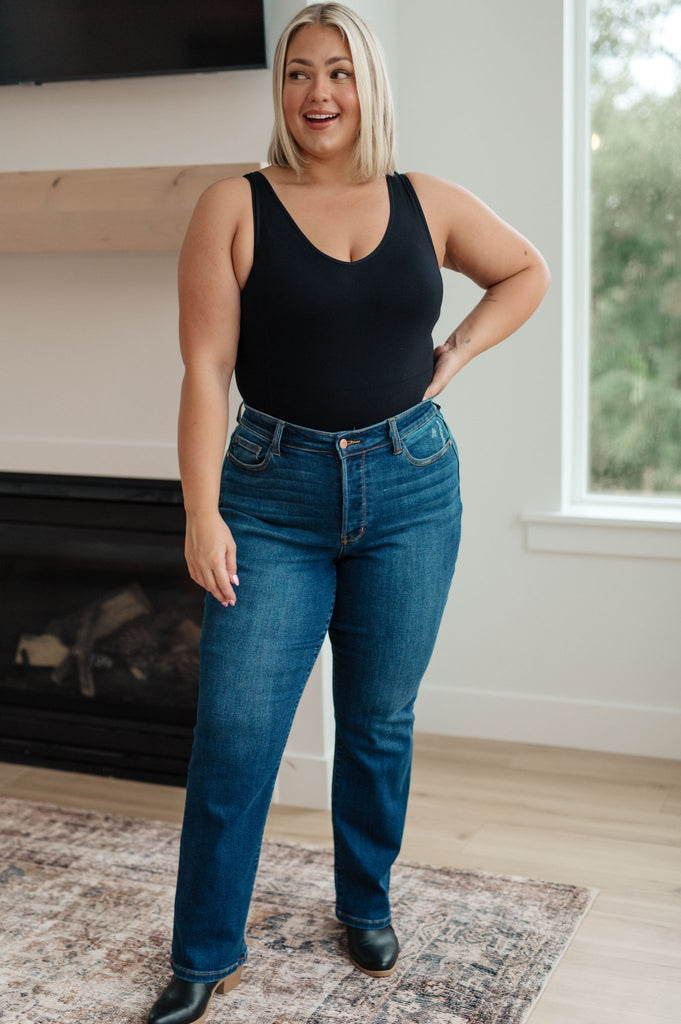 Pippa High Rise Button Fly Dad Jeans - The Edit LLC