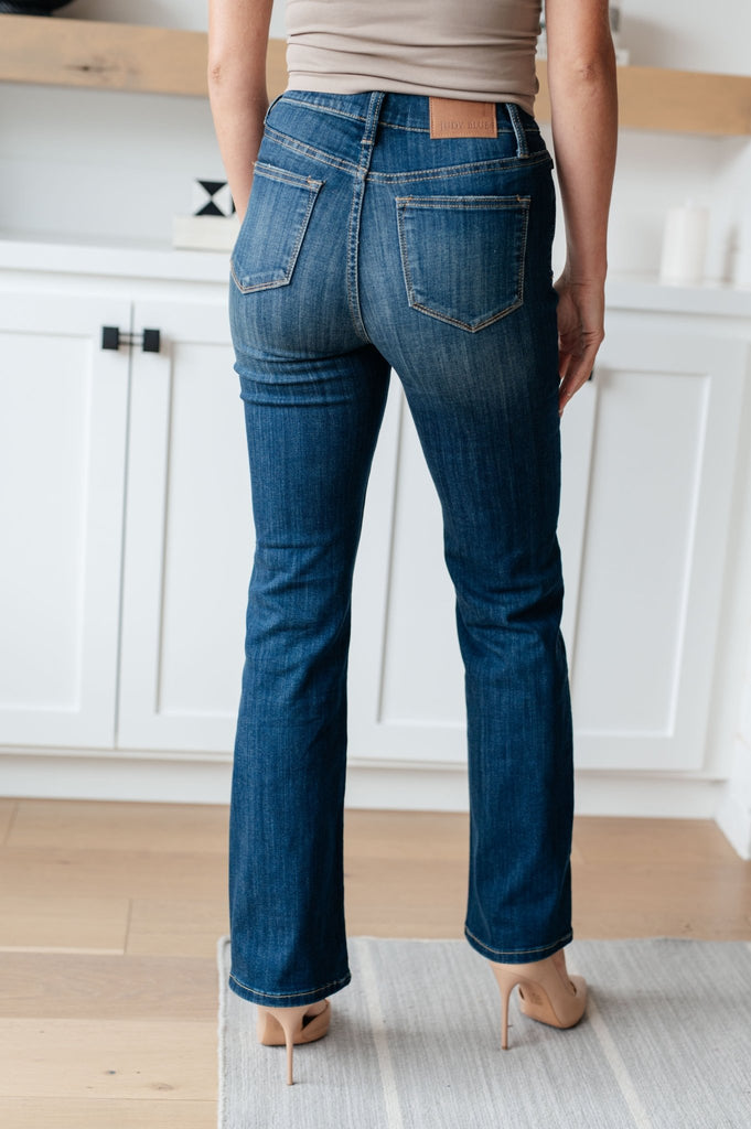 Ricki High Rise Pull On Slim Bootcut Jeans - The Edit LLC