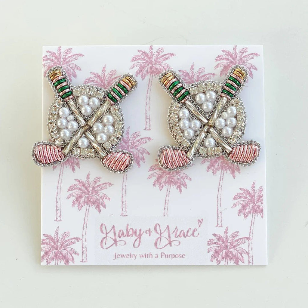 Tee Time Golf Earrings- Gaby & Grace - The Edit LLC