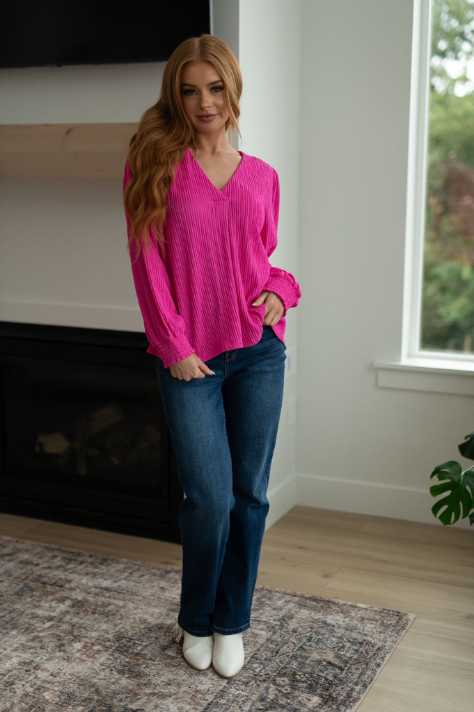 Very Refined V-Neck Blouse - The Edit LLC